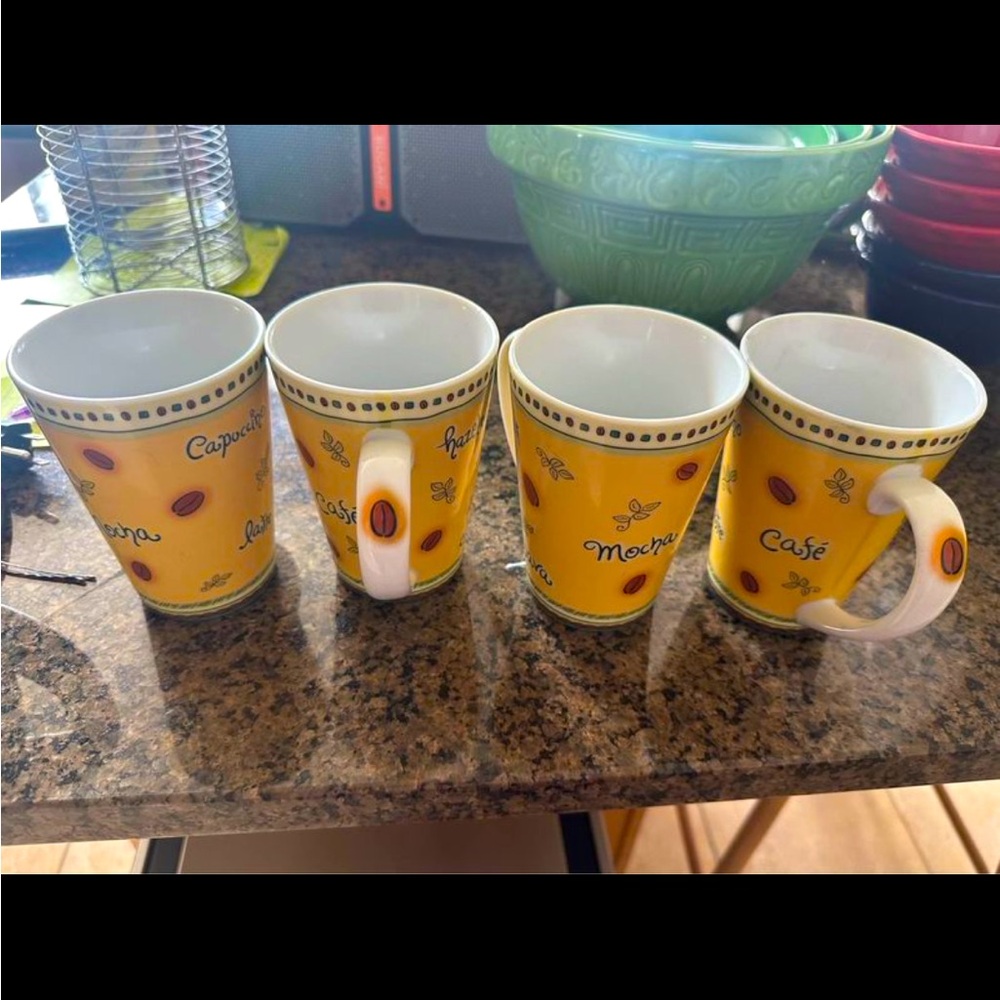Set of 4 Coffee Mugs